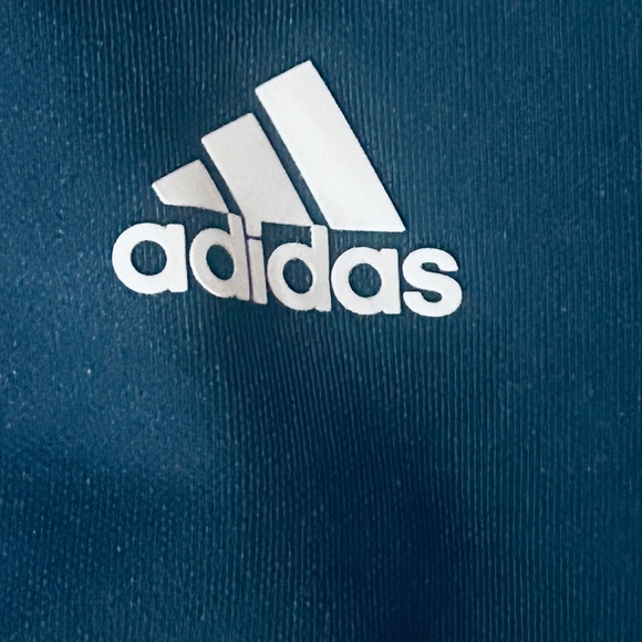 Adidas sports jersey S/P Unisex Navy blue with stripes on sides - Picture 2 of 9
